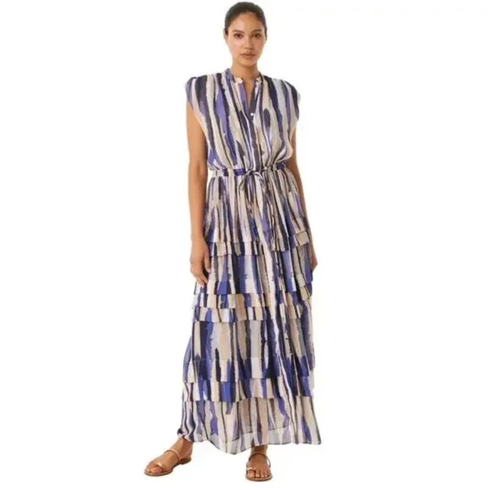 NWT Misa Los Angeles Ulricha Tiered Maxi Dress